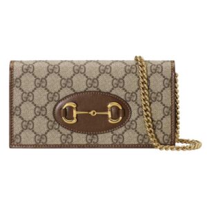 Gucci 1955 Horsebit Chain Strap Wallet