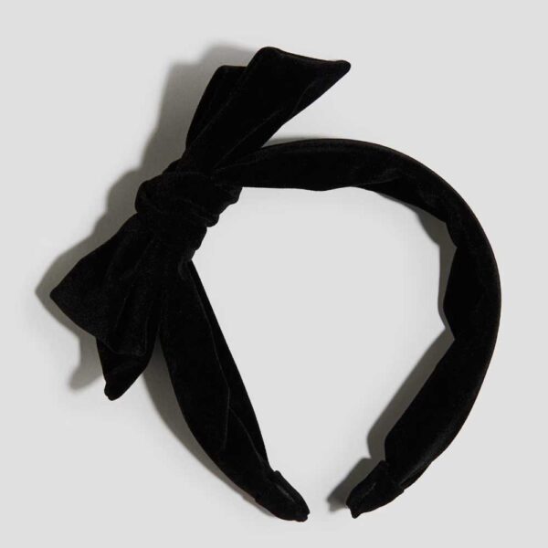 Hairband with Bow Black