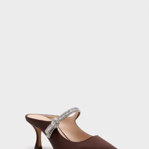 Tuckernuck Shoes Black Satin Mae Heels