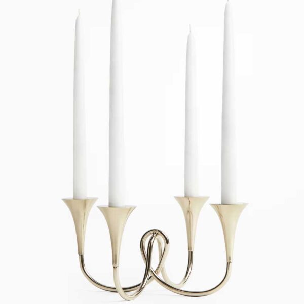 Metal Candelabra Gold