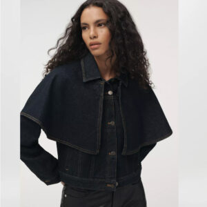 Pilcro Denim Capelet Jacket