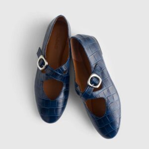 The Remy Crisscross Mary Jane Flat brilliant ink
