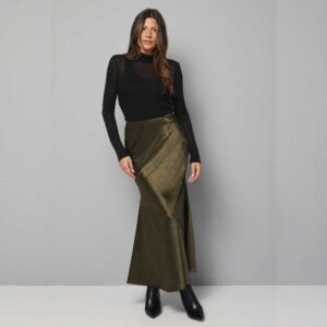 Wallis Satin Bias Cut Skirt