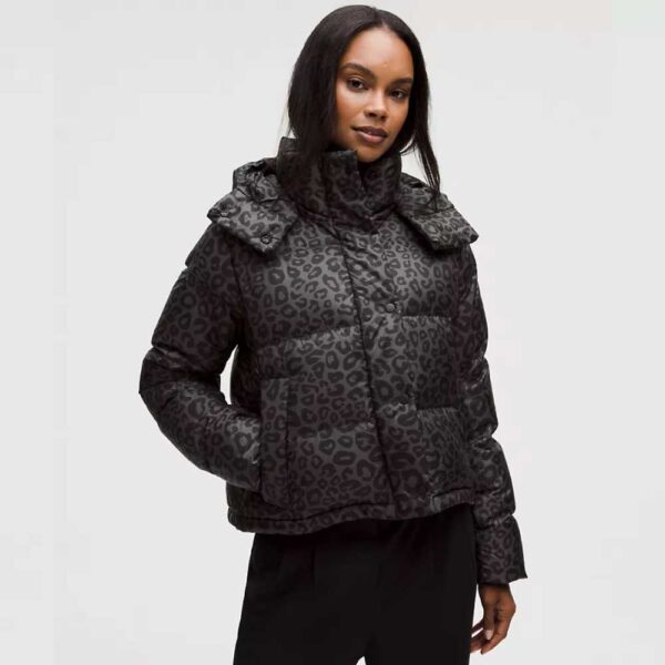 Wunder Puff 600-Down-Fill Cropped Jacket Print