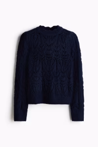 Pointelle-Knit Sweater