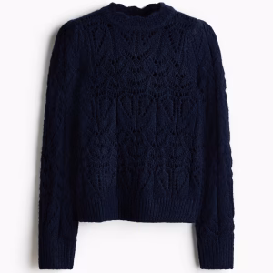 Pointelle-Knit Sweater
