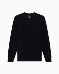 Crew neck sweater in viscose blend