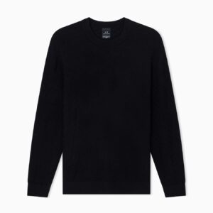 Crew neck sweater in viscose blend
