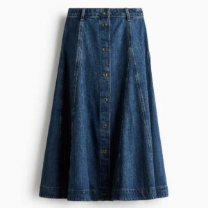 A-Line Denim Skirt Denim blue