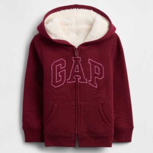 babyGap Sherpa Logo Hoodie Red Delicious