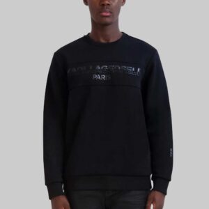 CREW NECK SWEATSHIRT WITH COLOR BLOCKED LOGO