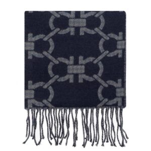 Ferragamo All-Over Gancini Motif Knitted Scarf