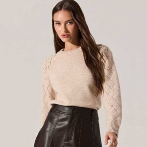 Florine 3D Floral Embroidered Sweater