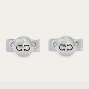 Gancini ball cufflinks Palladium