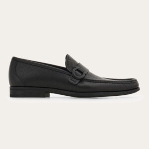 Loafer with Gancini ornament Black