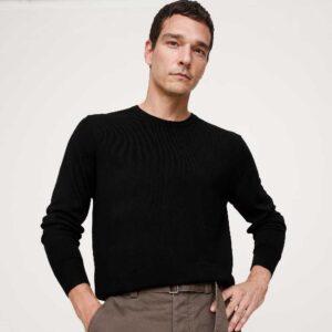 Merino Crew-Neck Sweater Black