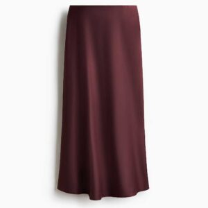Midi Skirt Burgundy