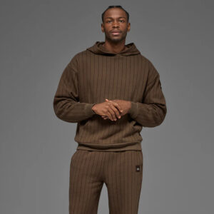Pinstripe Hoodie Espresso Pinstripe