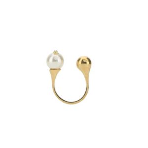 Saint Laurent Cassandre Logo Plaque Ring