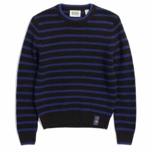 Scotch & Soda Kids' Yarn Dye Stripe Crewneck Sweater