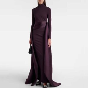 Solace London Olivia draped gown