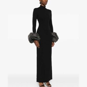 Solace London Viviana high-neck maxi dress