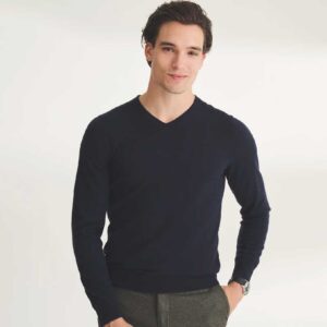 Super Fine Cashmere Long Sleeve V-Neck