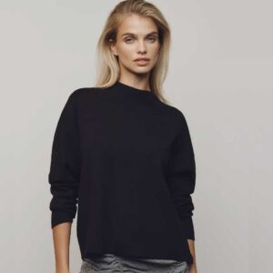 The Carys Mock-Neck Sweater by Maeve