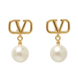 Valentino VLogo Embellished Earrings
