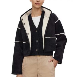Velvet Kelly Reversible Faux Shearling Cropped Jacket