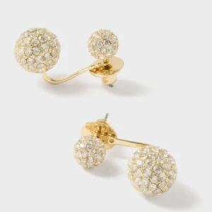 Roxanne Assoulin Gold and Pave Floating Spark Earrings