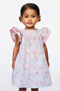 2-Piece Cotton Dress and Bloomers Set