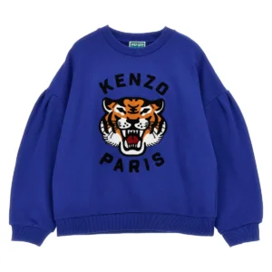 Kenzo Kids Logo Embroidered Crewneck Sweatshirt