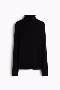 Wool Turtleneck Top