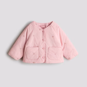 Embroidered-Detail Jacket