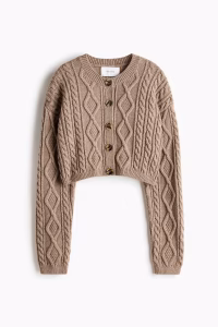 Cable-Knit Cardigan