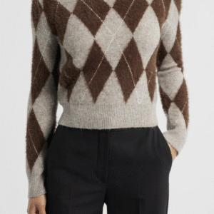 Rombete Argyle Sweater MANGO