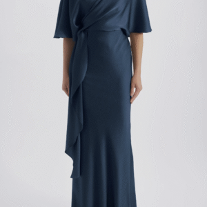 Cascading Drape Dress Amsale
