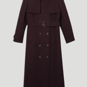 Petite Wool Trench Maxi Coat Karen Millen