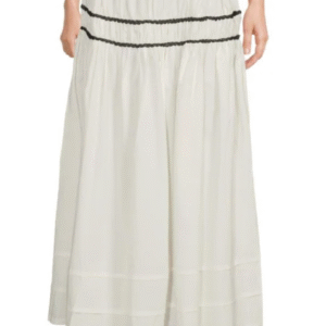 WeWoreWhat Stretch-Cotton Tiered Maxi Skirt