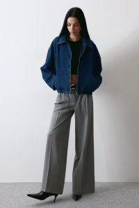 Denim Jacket with Collar