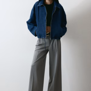 Denim Jacket with Collar