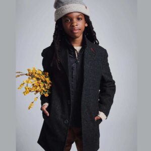 Black Tweed New City Overcoat