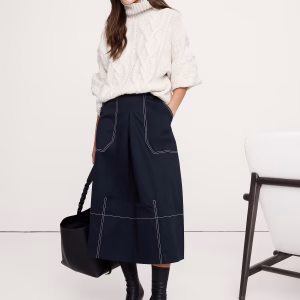 Barrel Midi Skirt