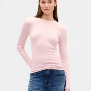 Ribbed Crewneck T-Shirt