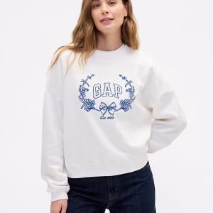 Oversized Wedge Gap Logo Sweatshirt