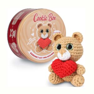 Cookie Box Crochet Kit for Beginners – Gift Set