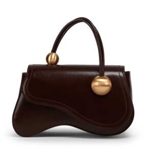 Cult Gaia Kazia Leather Top Handle Bag