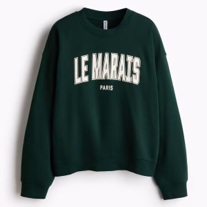 Sweatshirt with Printed Motif