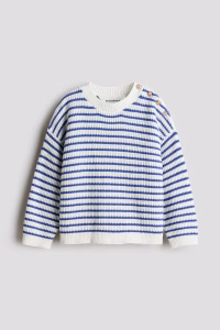 Rib-Knit Cotton Sweater